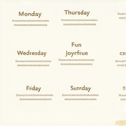 あなたはどんな曜日ですか？